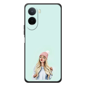 Силіконовый Чохол на Xiaomi Redmi A7 Pro з картинкой Модных девушек – В шапці