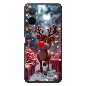 Яркий чехол для Xiaomi Redmi A7 Pro с Зимними Оленятами