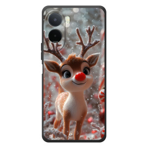 Яркий чехол для Xiaomi Redmi A7 Pro с Зимними Оленятами