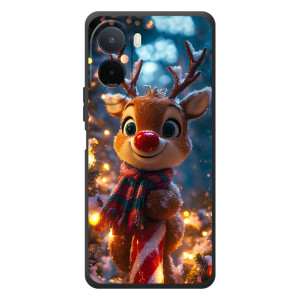 Яркий чехол для Xiaomi Redmi A7 Pro с Зимними Оленятами