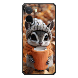 Печатный чехол «Зверята с кофе» для Xiaomi Redmi A7 Pro – Грызунчик с кофе