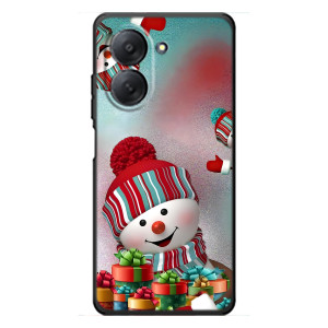 Чехлы на Новый Год Xiaomi Redmi A7 (Снеговик в шапке)