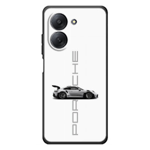 Чехол с авто Порше для Xiaomi Redmi A7 – белый Порше