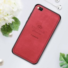 Скляний шкіряний чохол для Xiaomi Redmi Go – Червоний