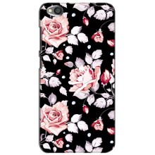 Чохли з квітами для Xiaomi Redmi Go (VPrint) (Квіти на чорному)