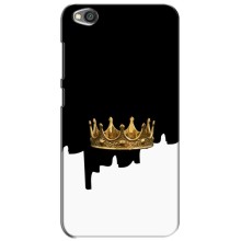 Чехол (Корона на чёрном фоне) для Редми Го – Золотая корона