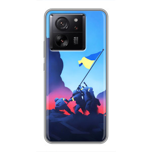Чехол с украинским воином на Xiaomi Redmi K100 Pro Max – Украинский прапор