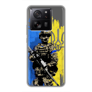 Чехол с украинским воином на Xiaomi Redmi K100 Pro Max – Воин с гербом