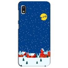 Силиконовый бампер на рождество для Xiaomi Redmi K20 Pro (Город в снегу)