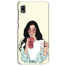 Силиконовый Чехол на Xiaomi Redmi K20 Pro с картинкой Стильных Девушек – С напитком