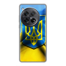 Чехол с картинкой (Патриотический ГЕРБ) на Xiaomi Redmi K80 Pro (Герб и Флаг Украины)