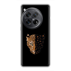Чехол с леопардовым принтом на Xiaomi Redmi K80 Pro – Леопард на черном