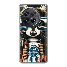 Чехол с принтом для Xiоми Редми К80 Про - (Прикольные) (AlphaPrint) – Енот с банкой