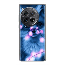 Чехол с принтом лисички на  – Лисица с гирляндой