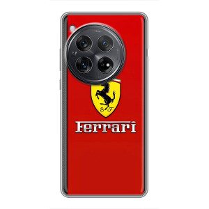 Силиконовый бампер с картинкой машины на Xiaomi Redmi K80 Pro (Ferrari Logo)