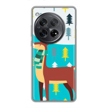 Силіконовий бампер з картинкою звірів для Xiaomi Redmi K80 Pro (Олень із шарфом)
