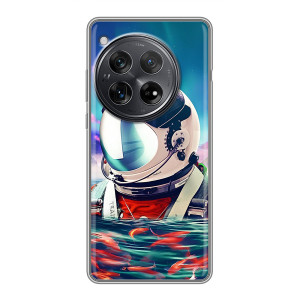 Силиконовый Чехол с принтом "Космонавты" на Xiaomi Redmi K80 Pro – Космонавт в воде