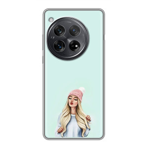 Силіконовый Чохол на Xiaomi Redmi K80 Pro з картинкой Модных девушек (В шапці)
