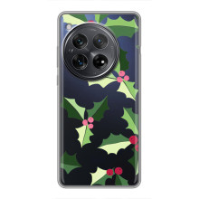 Зимние Чехлы для Xiоми Редми К80 Про - прозрачный фон (Рождественский фон)