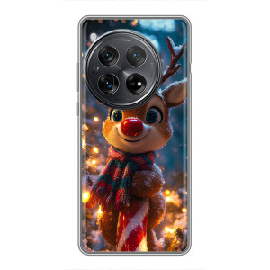 Яркий чехол для Xiaomi Redmi K80 Pro с Зимними Оленятами