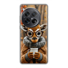 Друкований чохол 'Звірята з кавою' для Xiaomi Redmi K80 Pro (Жираф з кавою)