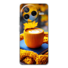 Чехол с уникальным дизайном «Осень с кофе» для Xiaomi Redmi K80 Ultra – Кофе с жёлтым