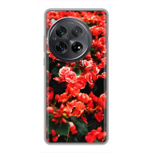 Чехлы с Цветами для Xiaomi Redmi K80 (VPrint) (Цветы красные)