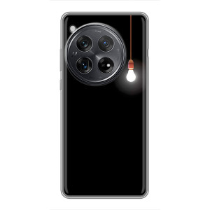 Чехол с картинками на черном фоне для Xiaomi Redmi K80 – Лампочка