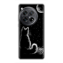 Чохол з принтом для Xiaomi Redmi K80 (AlphaPrint) Модні коти – Котик і місяць