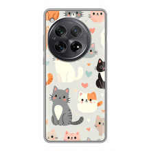 Чехол с рисунком кот на Xiaomi Redmi K80 – Коллаж котов