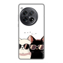 Чехол с рисунком кот на Xiaomi Redmi K80 – Коты в очках