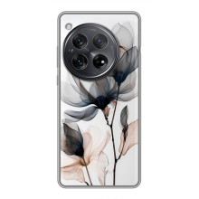 Чехол с цветочным принтом на <td>Xайоми Редми К80 </td> (Цветы на белом)