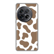 Чохол з принтом корови на xaomi редмі к80 (Коричневий принт)