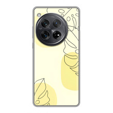 Силиконовый чехол с принтом в цветах на Xiaomi Redmi K80 (Монстера жёлтая)