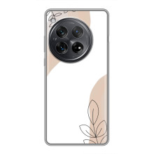 Силиконовый чехол с принтом в цветах на Xiaomi Redmi K80 (Нюдовый дизайн)