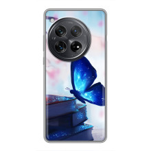 Силиконовый бампер с картинкой животных для Xiaomi Redmi K80 – Бабочка синяя