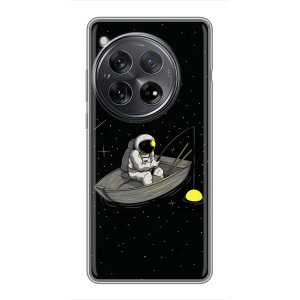 Силіконовый Чохол з принтом "Космонавти" на Xiaomi Redmi K80 – Космонавт на рибалці