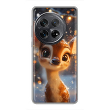 Яркий чехол для Xiaomi Redmi K80 с Зимними Оленятами – Оленёнок среди гирлянд