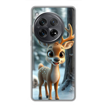Яркий чехол для Xiaomi Redmi K80 с Зимними Оленятами – Оленёнок в лесу