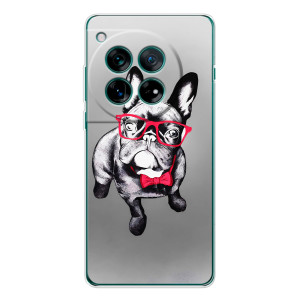 Чехол (ТПУ) Милые собачки для Xiaomi Redmi K90 Pro Max – Бульдог в очках