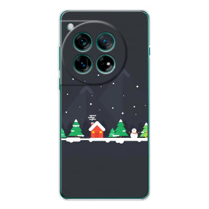 Силіконовий бампер на різдво для Xiaomi Redmi K90 Pro Max (Місто зимове)