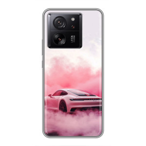 Чехол с авто Порше для Xiaomi Redmi K90 – Розовый Порше