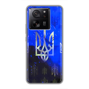 Чехол с украинским гербом на Xiaomi Redmi K90 – Гербы на синем