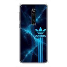 Чехлы Адидас для Xiaomi Mi 9T Pro (AlphaPrint) (Синий Адидас)