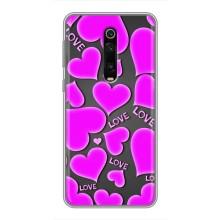 Чехлы для любимой на Ксяоми Ми 9Т Про (VPrint) (Pink hearts)