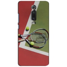 Чехлы с принтом Спортивная тематика для Xiaomi Mi 9T Pro (Ракетки теннис)