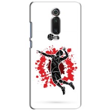 Чехлы с принтом Спортивная тематика для Xiaomi Mi 9T Pro (Волейболист)