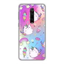 Чохол Unicorn на Xiaomi Mi 9T Pro (Веселка і Єдинорог)