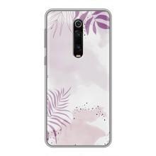 Чехол с цветочным принтом на Ксяоми Ми 9Т Про – Фиолетовые листья