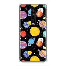 Космические Чехлы для Ксяоми Ми 9Т Про (VPrint) (Рисованные планеты)